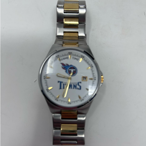 Game Time‎ Men\'s MVP Series Tennessee Titans Two Watch w/Date Quartz Analog